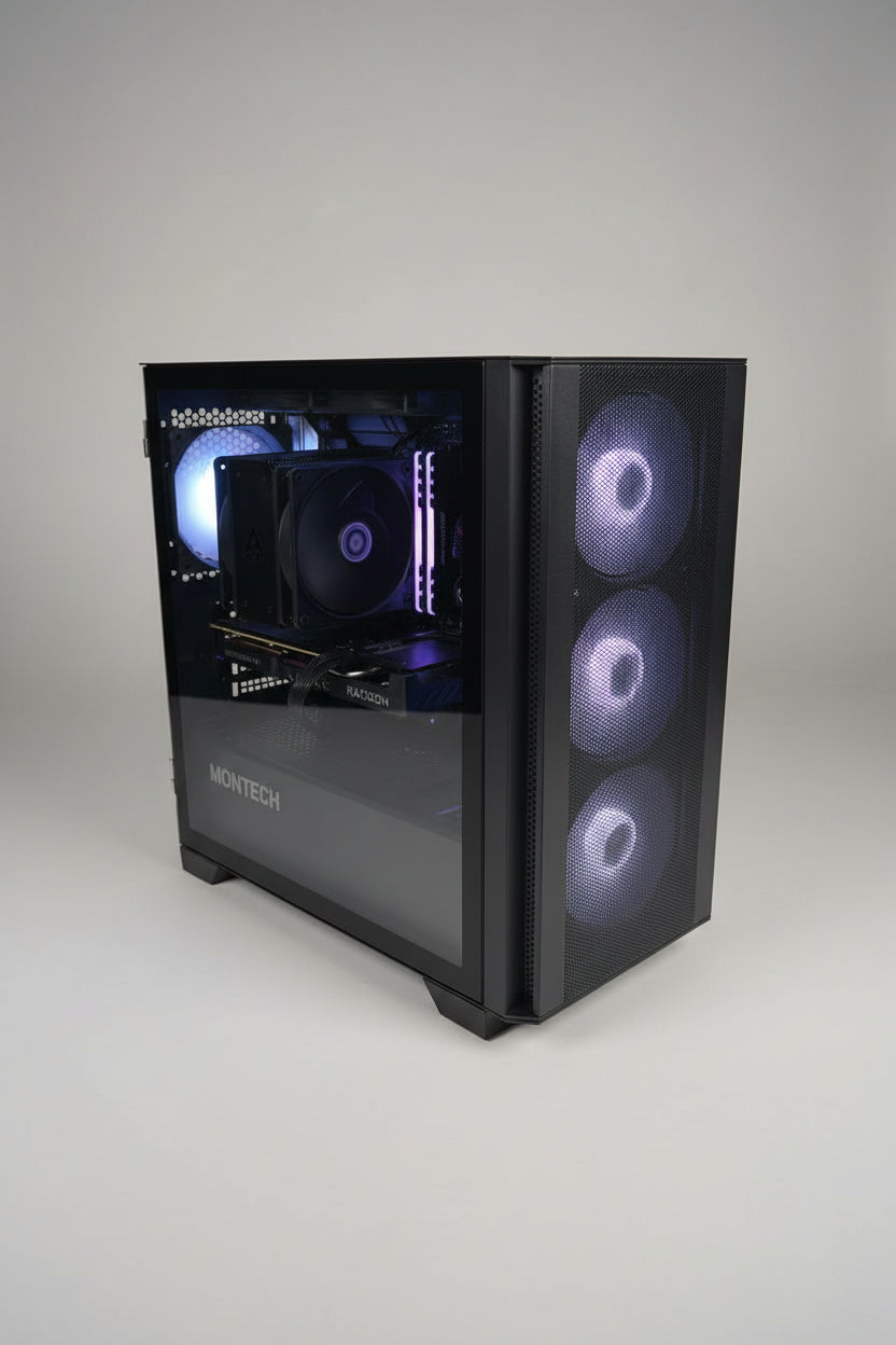 Gaming PC AMD Ryzen 7 7700 / RX 9060 XT 16GB / 32GB DDR5 / 1TB NVMe
