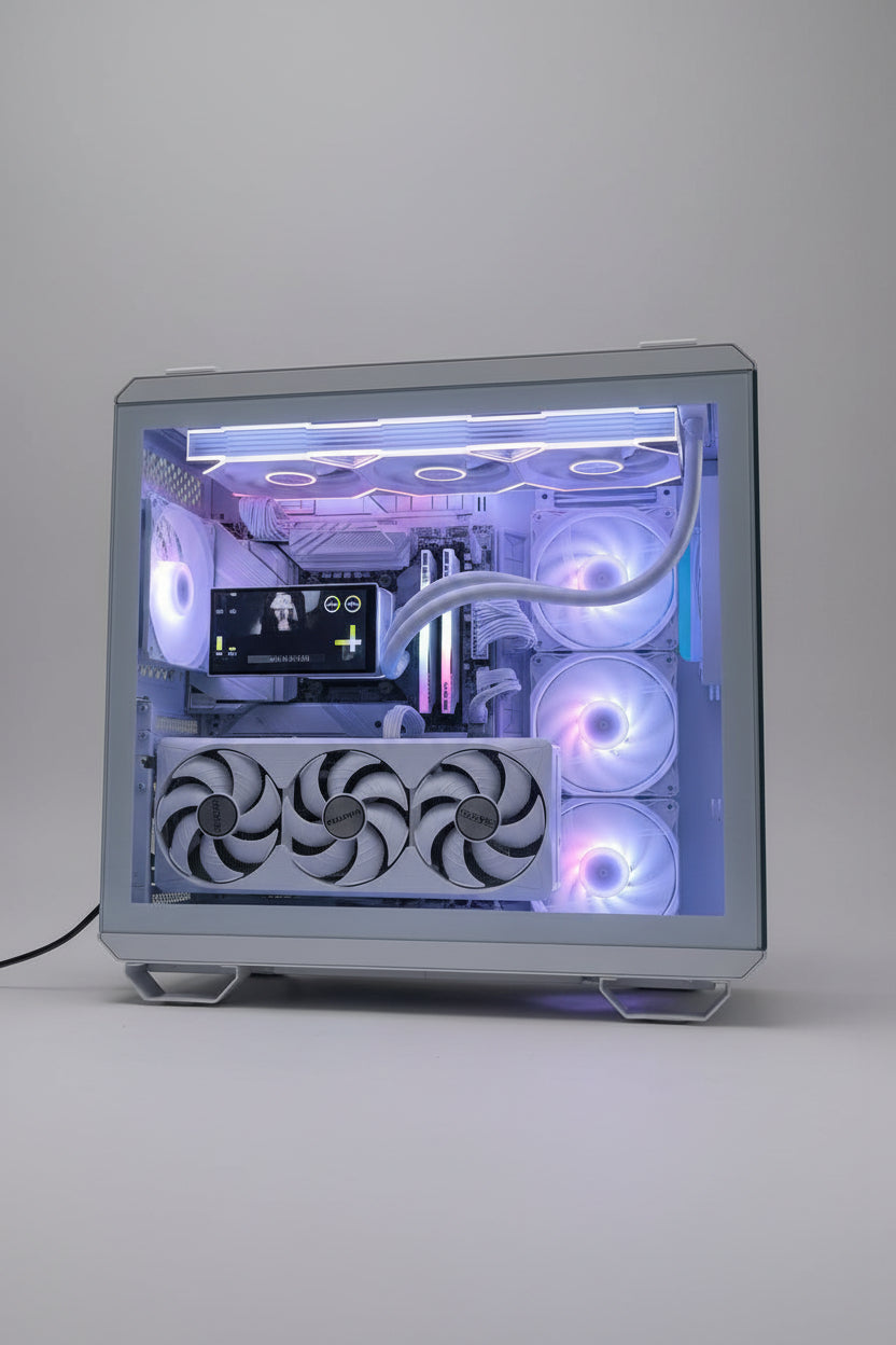 Premium White Gaming PC AMD Ryzen 7 9800X3D | RTX 5070 Ti | 32GB DDR5 | Visas Baltas